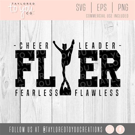 Cheer Svg Cheerleading Svg Flyer Svg Cheer Cut File Etsy