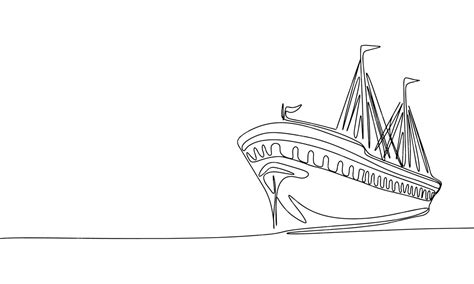 premium vector retro ship isolated  white background  art