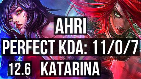 AHRI Vs KATARINA MID 11 0 7 68 Winrate Legendary BR Master