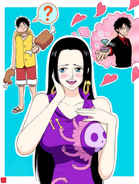 One Piece Boa Hancock X Luffy By Chris Re5 On Deviantart