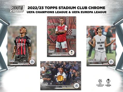 Topps Stadium Club Chrome UEFA Club Competitions Soccer Hobby Box 2022 23