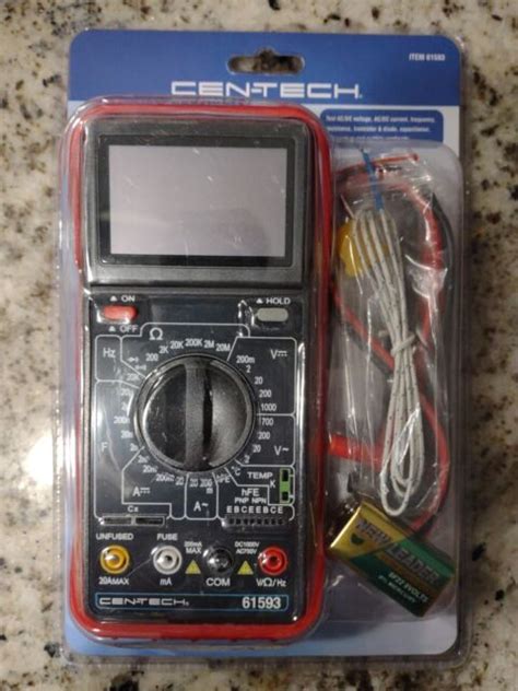 11 Function LCD Digital Multimeter With Audible Continuity AC DC Cen