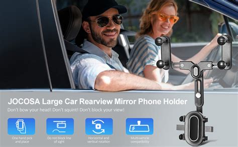 Phone Mount For CarLarge Rear Mirrors Friendly Rear View Mirror Phone