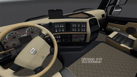 Volvo FH 2009 Black & Beige Interior | ETS 2 mods