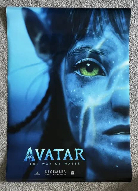 Avatar The Way Of Water Original Movie Theater Bus Shelter 48x70