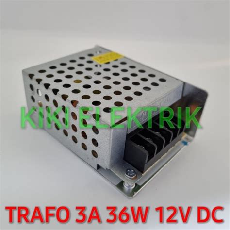 Jual Trafo Adaptor 3A 36W 12V DC Power Supply LED Strip CCTV Di Lapak