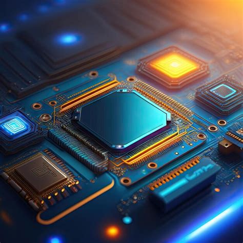 Premium AI Image Circuit Board Technology Background Central Computer