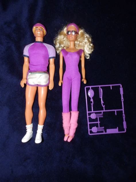 Items Similar To 1980s Vintage Barbie And Ken Workout Dolls On Etsy