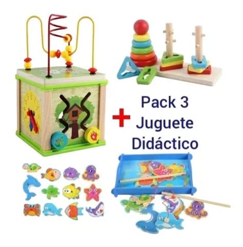 Kit 3 Juguete Auto Dificultad Y Encaje Madera Niño Didáctico Cuotas