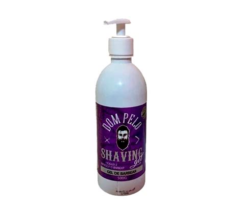 Shaving Gel De Barbear Dom Pelo 500g Dom Pelo Oficial Minoxidil De