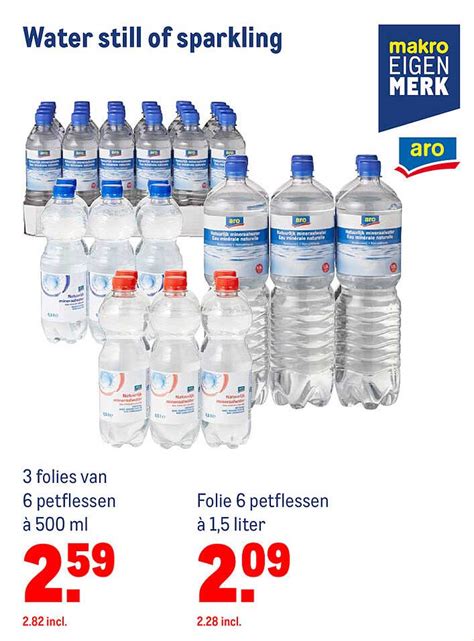 Water Still Of Sparkling Aanbieding Bij Makro Folders Nl