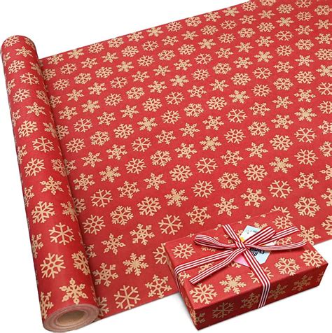 Cm X M Weihnachts Geschenkpapier Gro E Rolle Kraftpapier