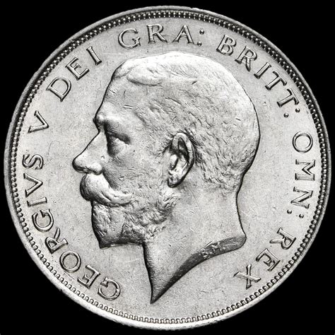 George V Silver Half Crown Scarce Near Ef