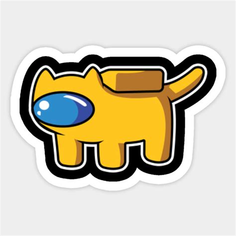 Among Us Cat - Among Us Cat - Sticker | TeePublic