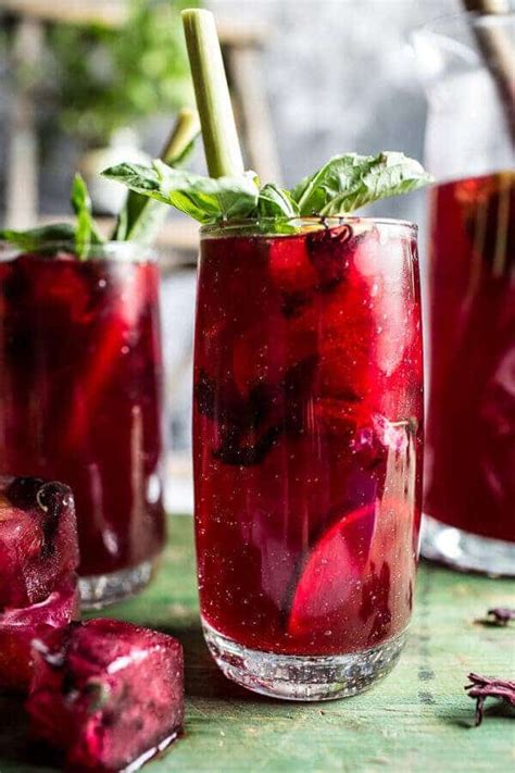 Hibiscus Lemongrass Basil And Honey Sweet Iced Tea Recipe