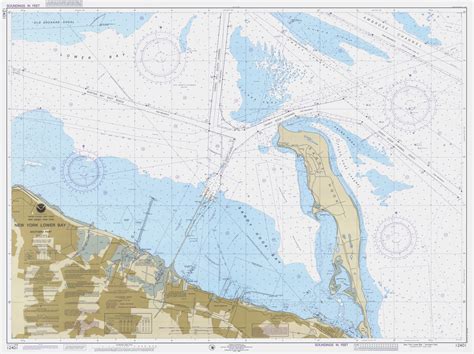 New York Lower Bay Southern Part 1988 Old Map Nautical Chart Ac