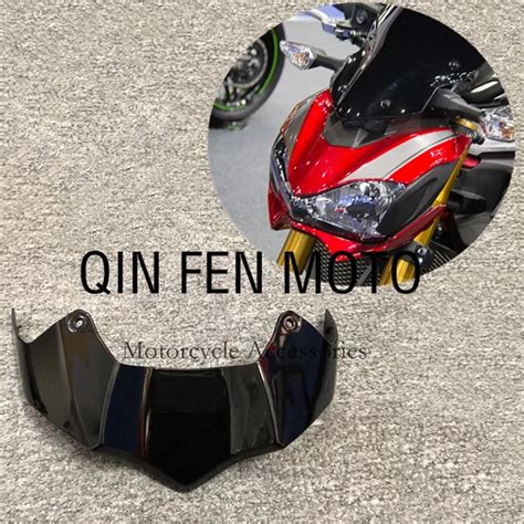 Bright Black Motorcycle Lower Front Headlight Cover Head Light Fairing