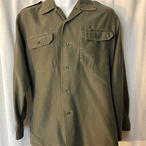 Shirt German Military Uniform Issue Olive Drab Frit Gem