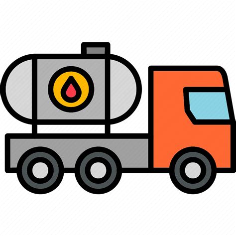 Oil Tank Delivery Fuel Tanker Transport Truck Icon Download On