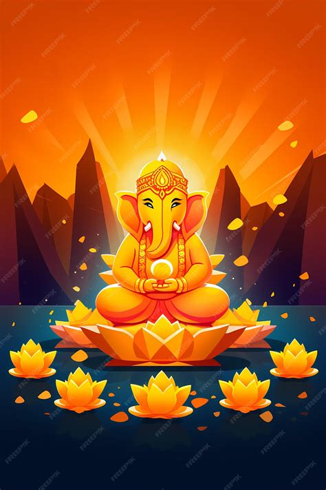 Premium Photo | Ganesha Template Banner for your best design