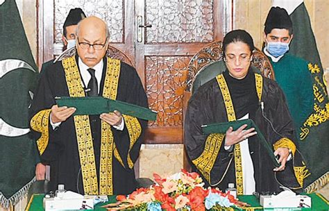 Justice Ayesha Sworn In As Scs First Woman Judge Newspaper Dawn