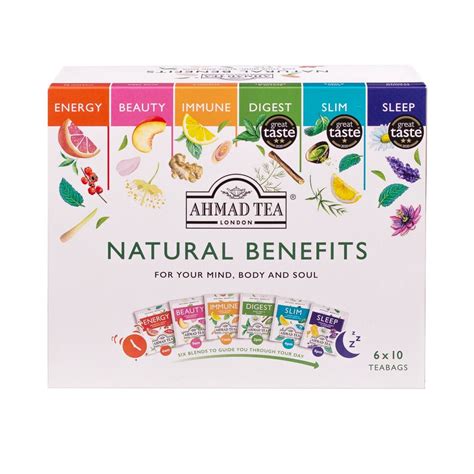 Natural Benefit Selection Pack 60 Teabags Tea Selections Ahmadtea