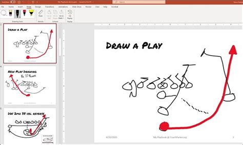 Football Play Diagram Template