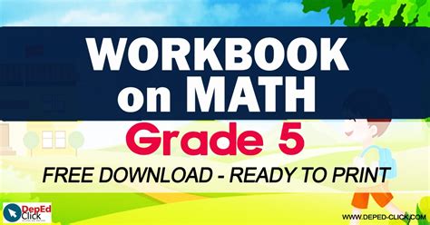 Workbook On Math For Grade 5 Free Download Deped Click