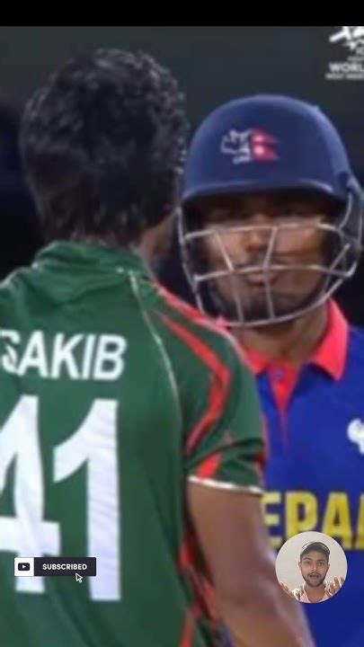 Rohit Paudel Tanzim Hasan Sakib Engage In Heated Moment During Ban Vs Nep Match Youtube