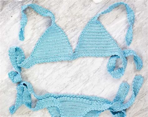 Handgemaakte Haak Bikini Handgemaakte Badmode Handgemaakte Etsy