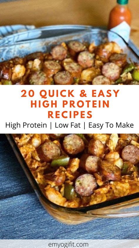 20 Quick & Easy High Protein Recipes - Emyogifit