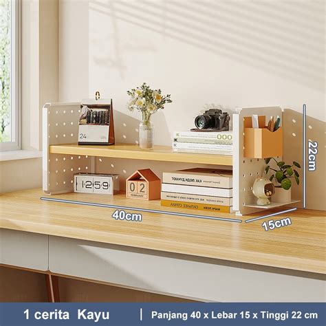 Jual Ih Rak Meja Stationery Rak Desktop Storage Rak Organizer Multi