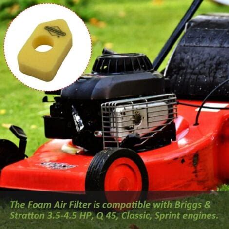 Ineasicer Filtre Air En Mousse Jaune Briggs Stratton