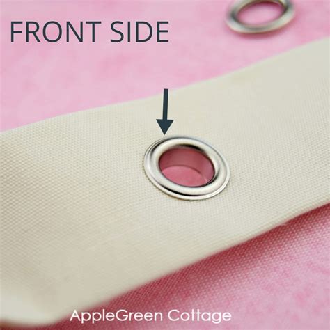 How To Install Grommets On Fabric Applegreen Cottage