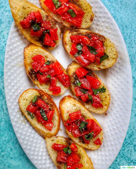 Classic Tomato Bruschetta With Balsamic Vinegar Urban Bliss Life