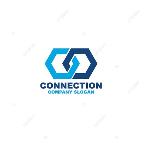 Connected Logo Vector PNG Images, Connection Logo, Abstract, Background ...