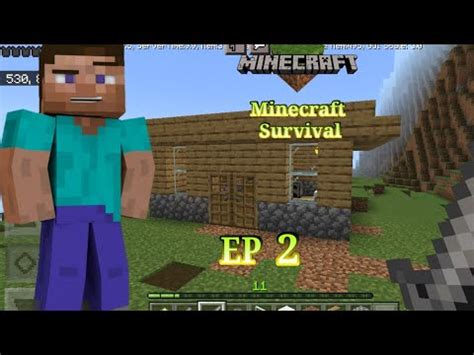 Minecraft Survival Ep Constru Minha Primeira Casa Youtube