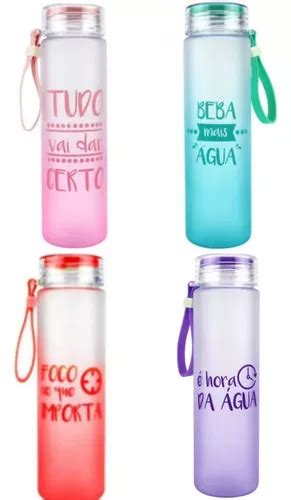 Garrafa Squeeze Fosca 500ml Alça E Frases Motivacionais MercadoLivre