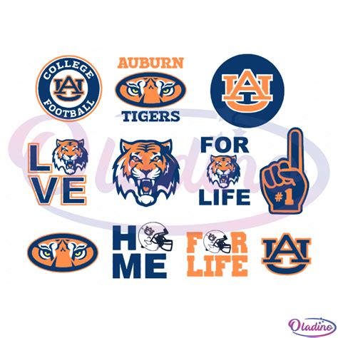 Auburn Tigers SVG Digital File Bundle NCAA Team Svg SVG Files - Oladino