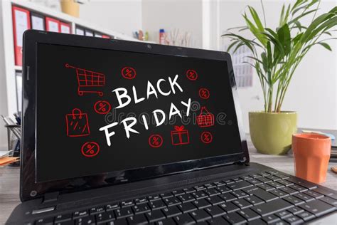 Black Friday Concept on a Laptop Stock Image - Image of laptop ...