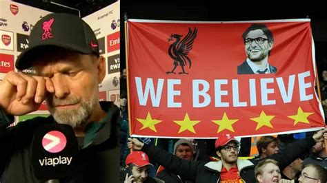 Watch Jurgen Klopp In Tears In Post Match Interview With Swedish Media