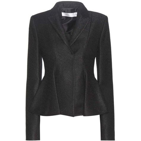 Victoria Beckham Virgin Wool Blend Peplum Blazer Fashion Peplum Blazer Blazer