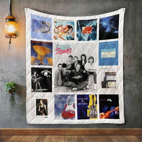 Dire Straits Album Covers Quilt Blanket - Dreamrooma