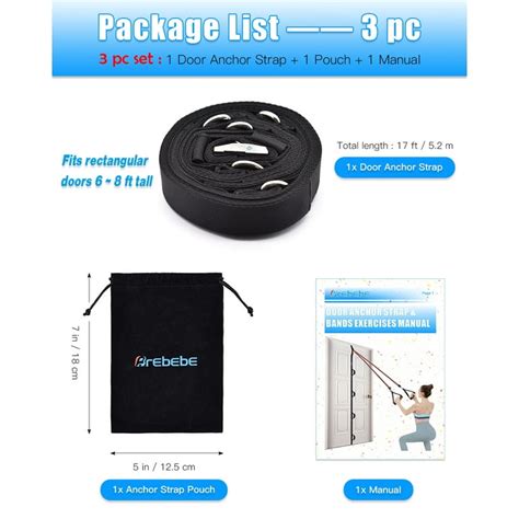 ancre de porte bande resistance gofit tube door anchor fh resistance