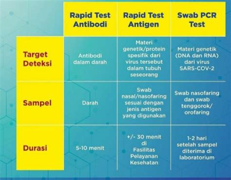 Batasan Tarif Pemeriksaan Rapid Test Antigen Swab SWA Co Id