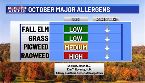 October Allergy And Pollen Forecast For Austin Central Texas