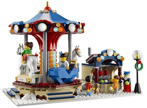 LEGO Winter Village Market 10235 Set Revealed & Photos! Carousel ...