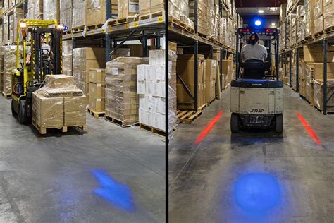 Forklift Blue Light Led Safety Light With Arrow Beam Pattern Super