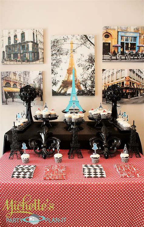 Fashionist Paris Inspired Party Michelles Party Plan It A Day In Paris Dessert Table