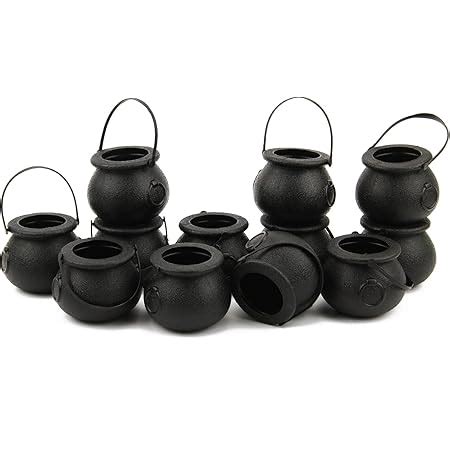 Amazon Zhinan Pcs Mini Black Witch Cauldron Halloween Mini